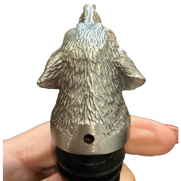 Menagerie Wine Pourer Aerator Labrador Pup Stainless Steel Sculpted New In Box - Picture 4 of 9